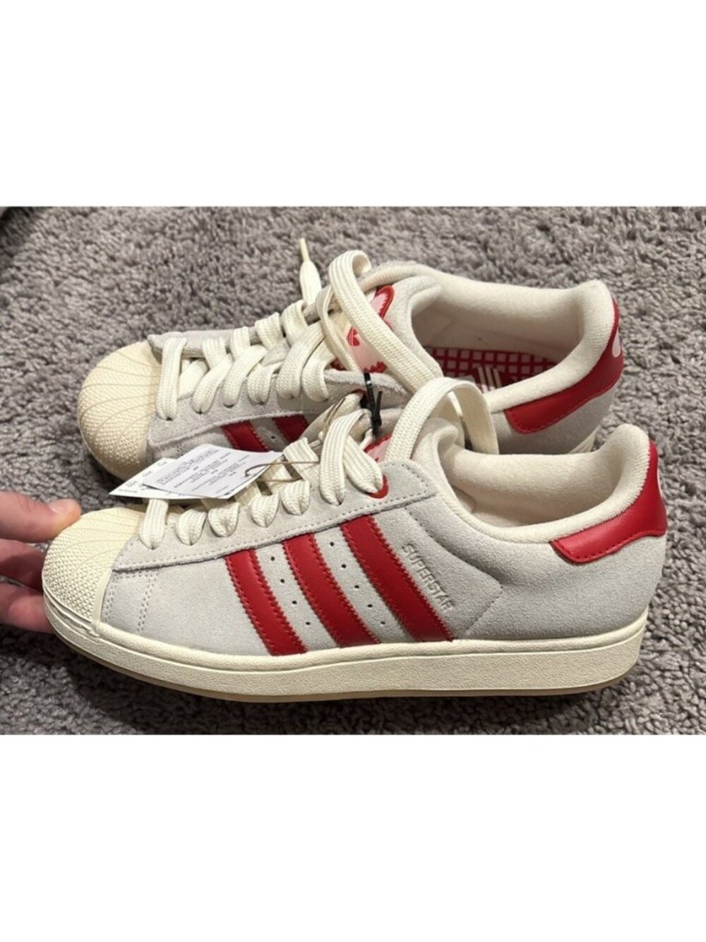 Adidas Women's Superstar II 'Valentine's Day' Shoes KH9037 Size 8.5